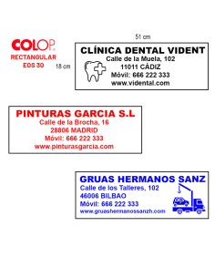 Sello Personalizado Colop EOS 30 (18 x 51 mm) 2