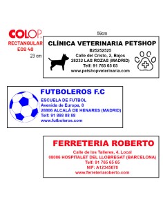 Sello Personalizado Colop EOS 40 (23 x 59 mm) 2