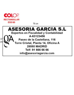 Sello Personalizado Colop EOS 60 (37 x 76 mm) 2
