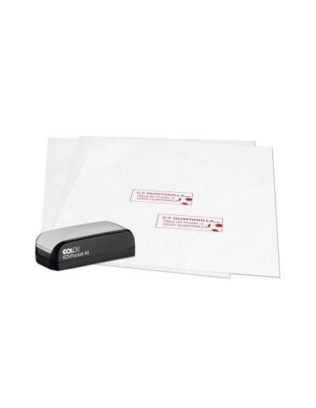 Sello Personalizado Colop EOS Pocket Stamp 40 (23 x 59 mm)